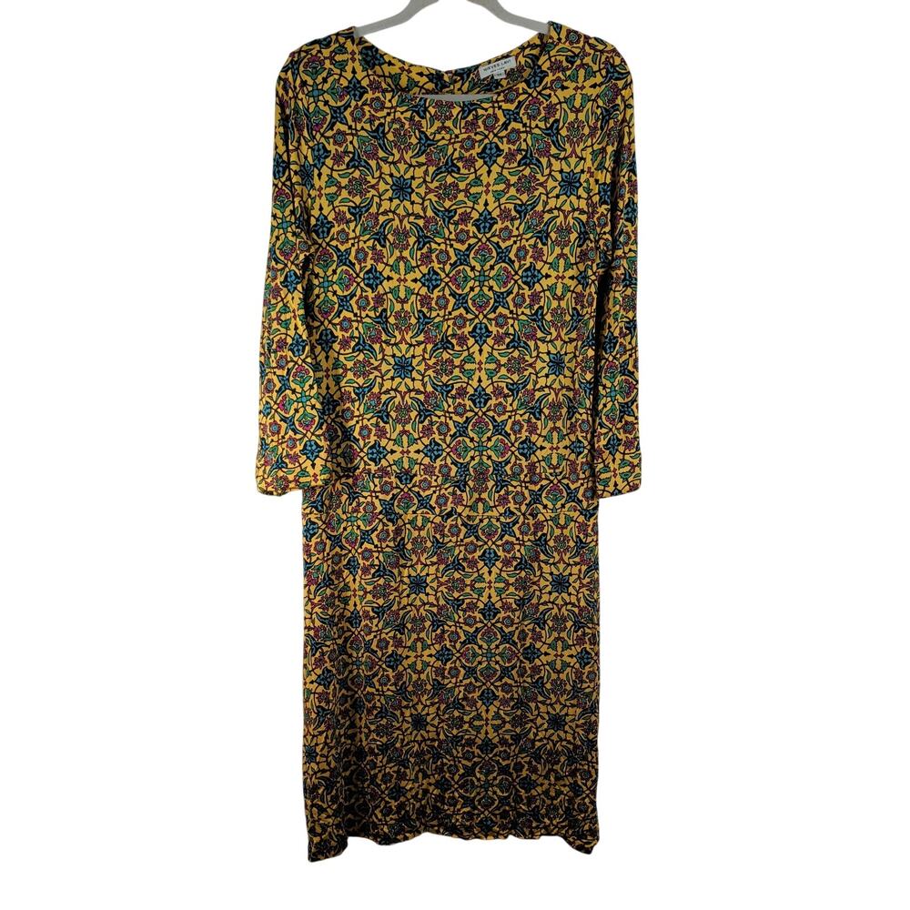 Nieves Lavi Midi Patterned Dress, Stretch Material, Size M